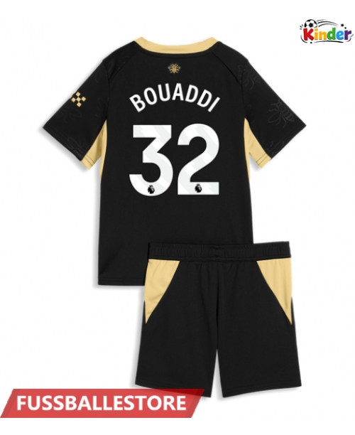 Günstige Manchester City Ayyoub Bouaddi #32 Auswärts Trikotsatzt Kinder 2026-27 Kurzarm (+ Kurze Hosen)